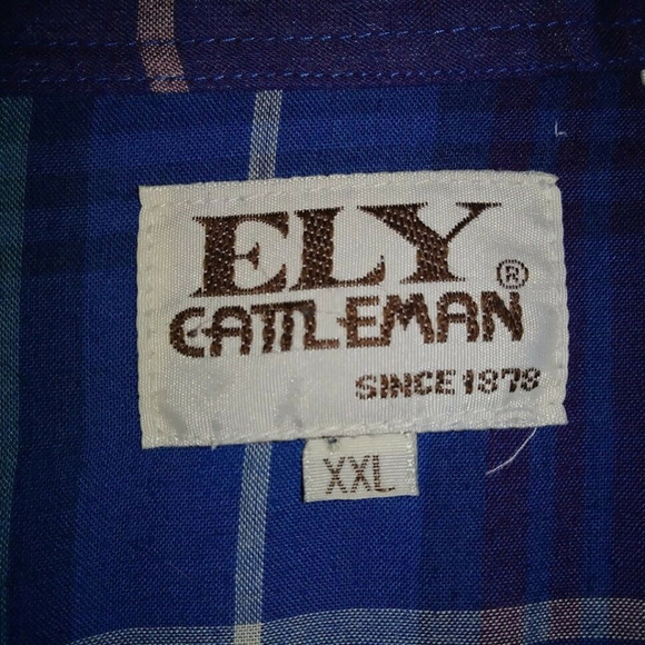 Ely Cattleman Mens 2XL Pearl Snaps Western Shirt - Picture 2 of 8